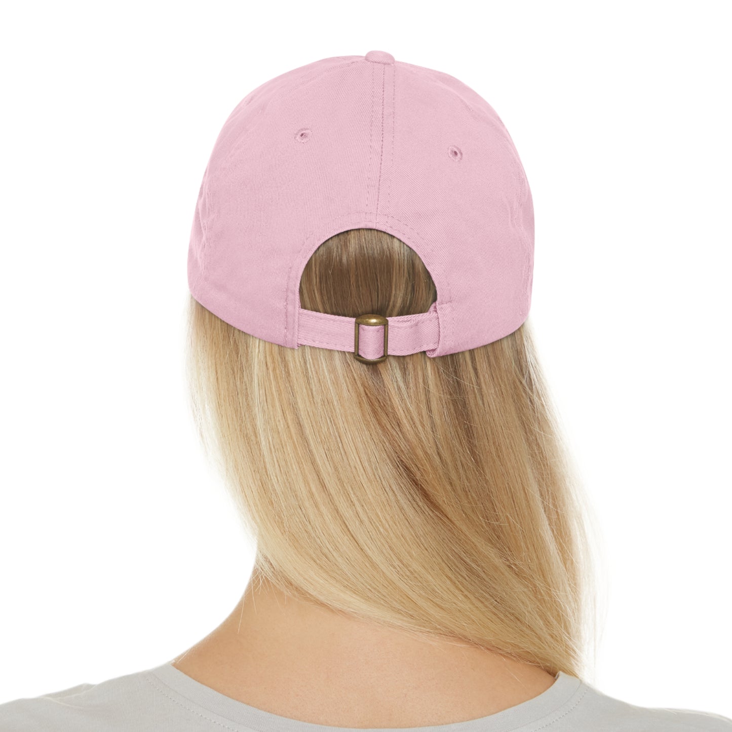 Unisex Hat with Leather Patch (Round)
