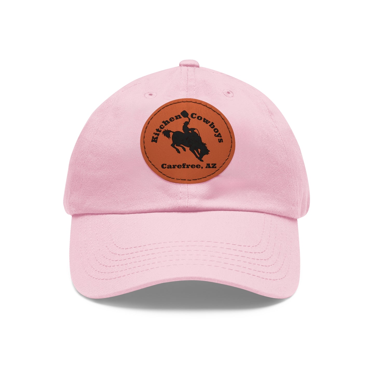 Unisex Hat with Leather Patch (Round)